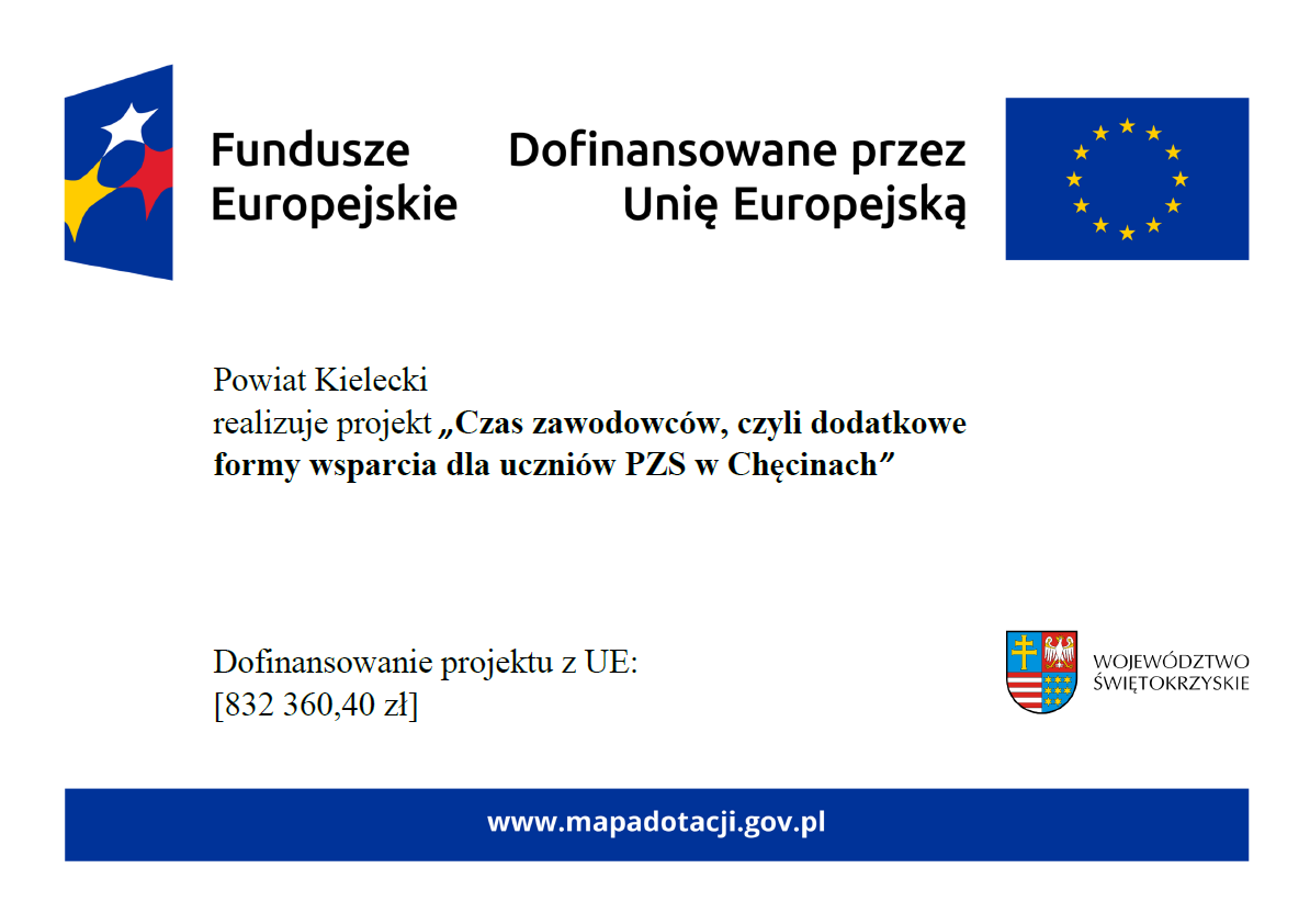 Czas zawodowców, czyli dodatkowe formy wsparcia dla uczniów PZS w Chęcinach