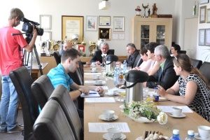 Z mediami o dożynkach