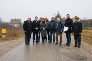 Budowa drogi w Bolechowicach