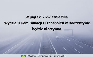 2 kwietnia filia nieczynna
