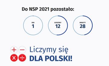 Zegar odliczający czas do rozpoczęcia Spisu. 