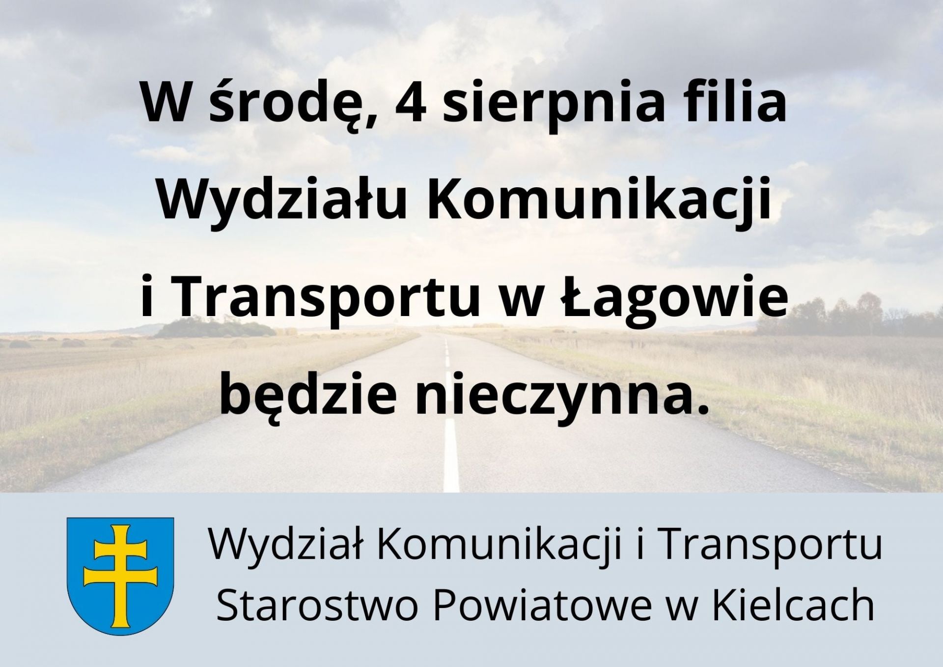 Filia w Łagowie nieczynna