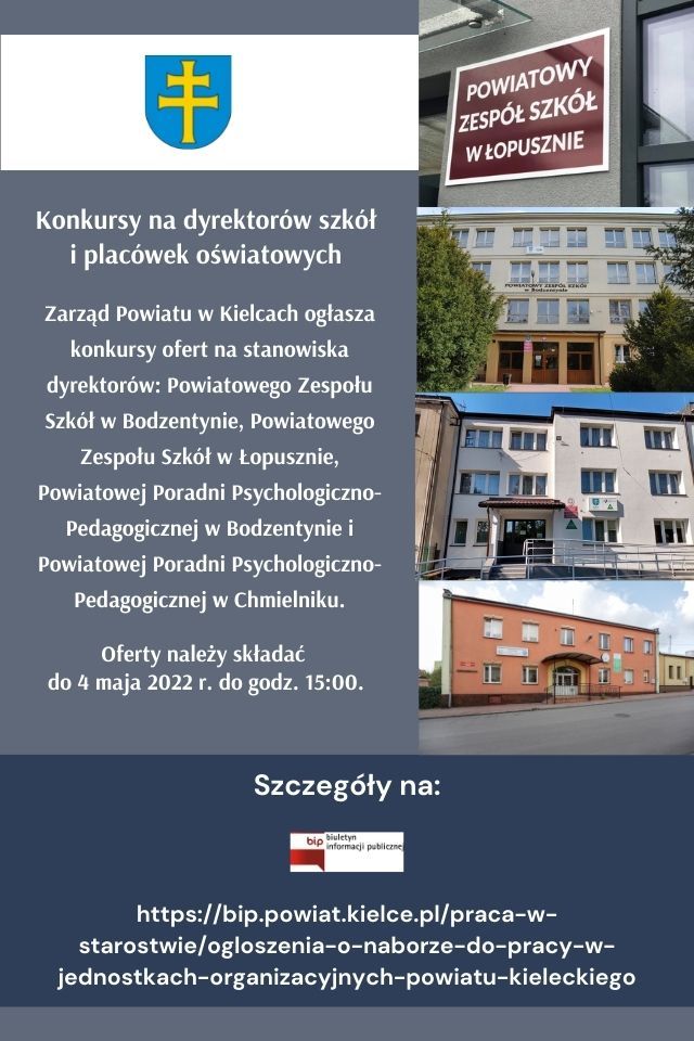 Konkursy na dyrektorów szkół i placówek oświatowych