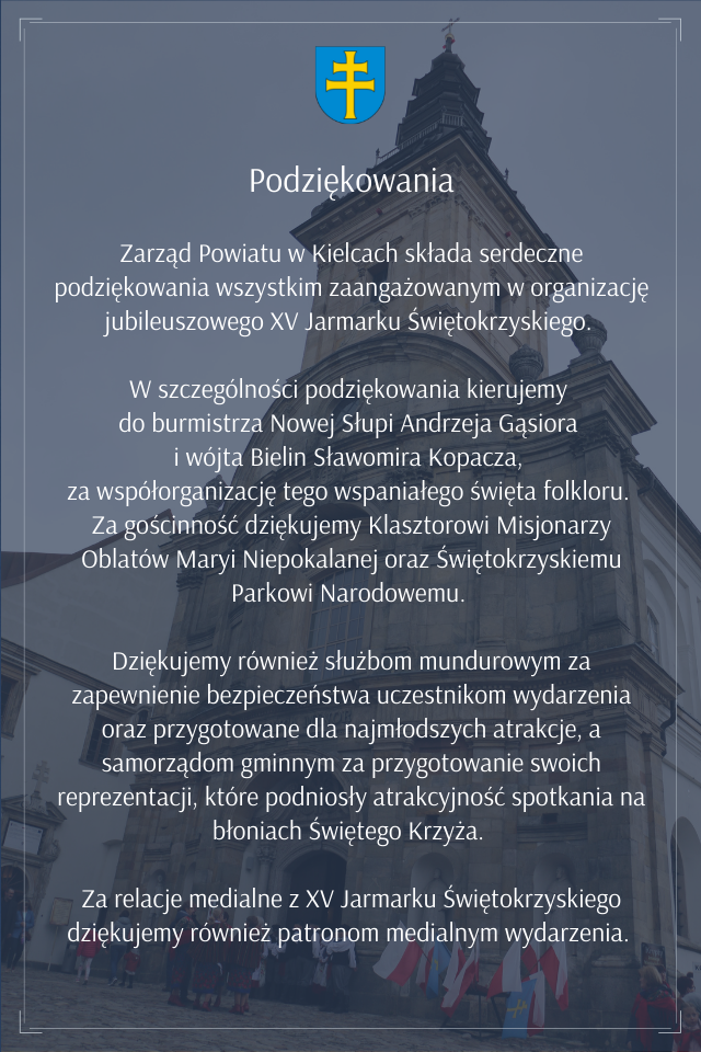 podziękowania