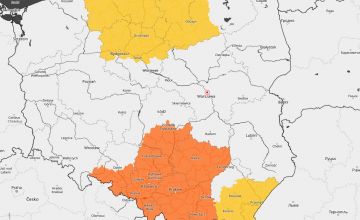 Ostrzeżenie przed silnym deszczem z burzami