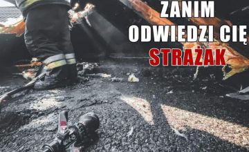 plakat "Zaproś kominiarza do domu"