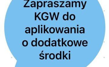 Dodatkowe pieniądze dla KGW