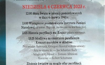 Uczczą ofiary pacyfikacji Krajna