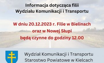 Filie Wydziału Komunikacji i Transportu