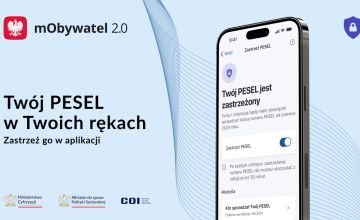 Zastrzeż PESEL i chroń swoje dane w mObywatelu 2.0