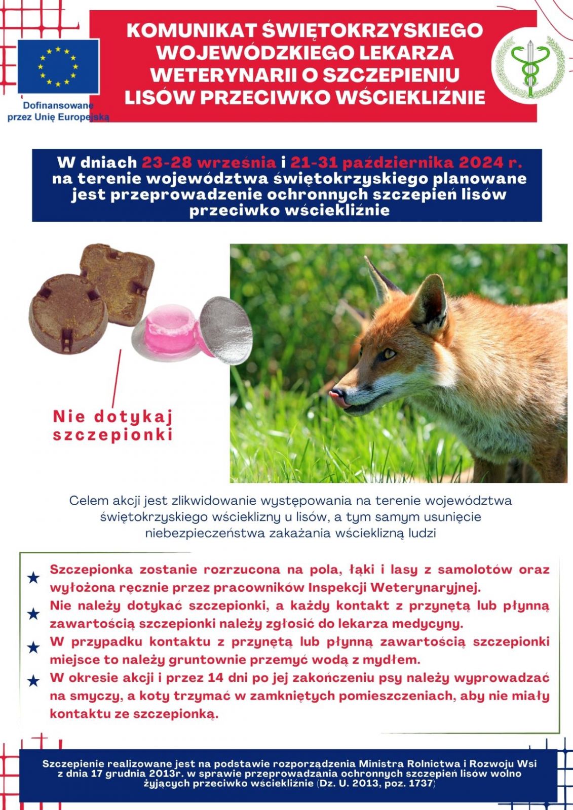 Akcja szczepienia lisów