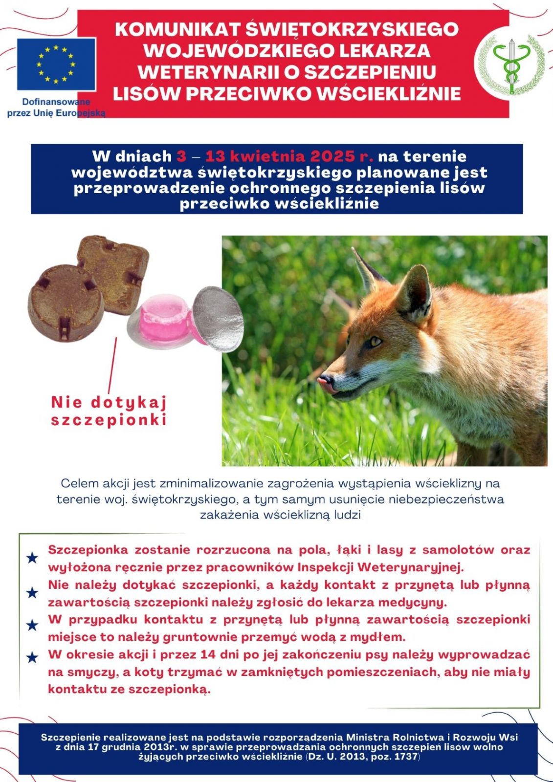 Akcja szczepienia lisów
