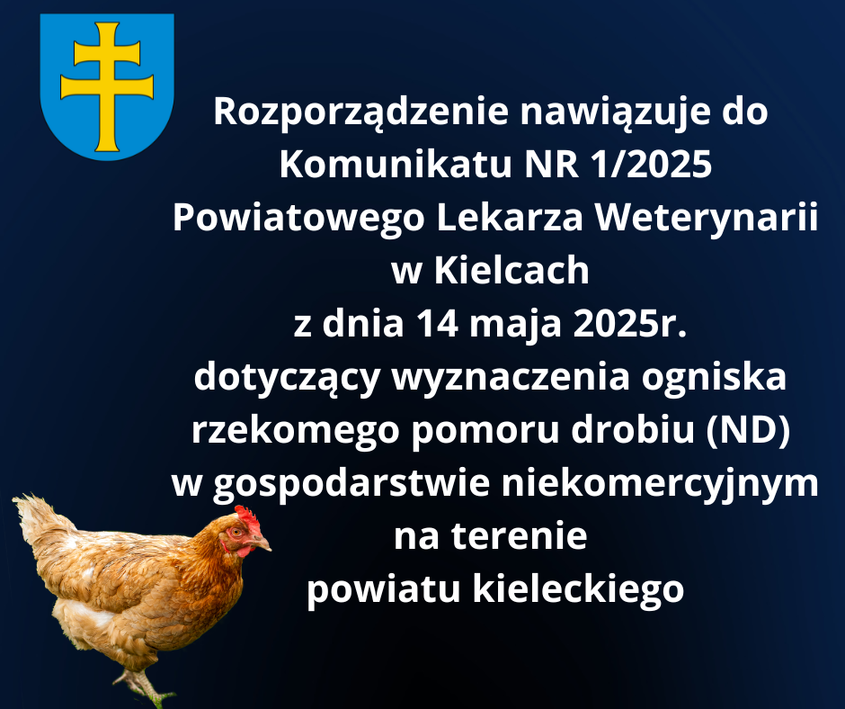 Rozporządzenie Wojewody Świętokrzyskiego w sprawie rzekomego pomoru drobiu