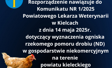 Rozporządzenie Wojewody Świętokrzyskiego w sprawie rzekomego pomoru drobiu