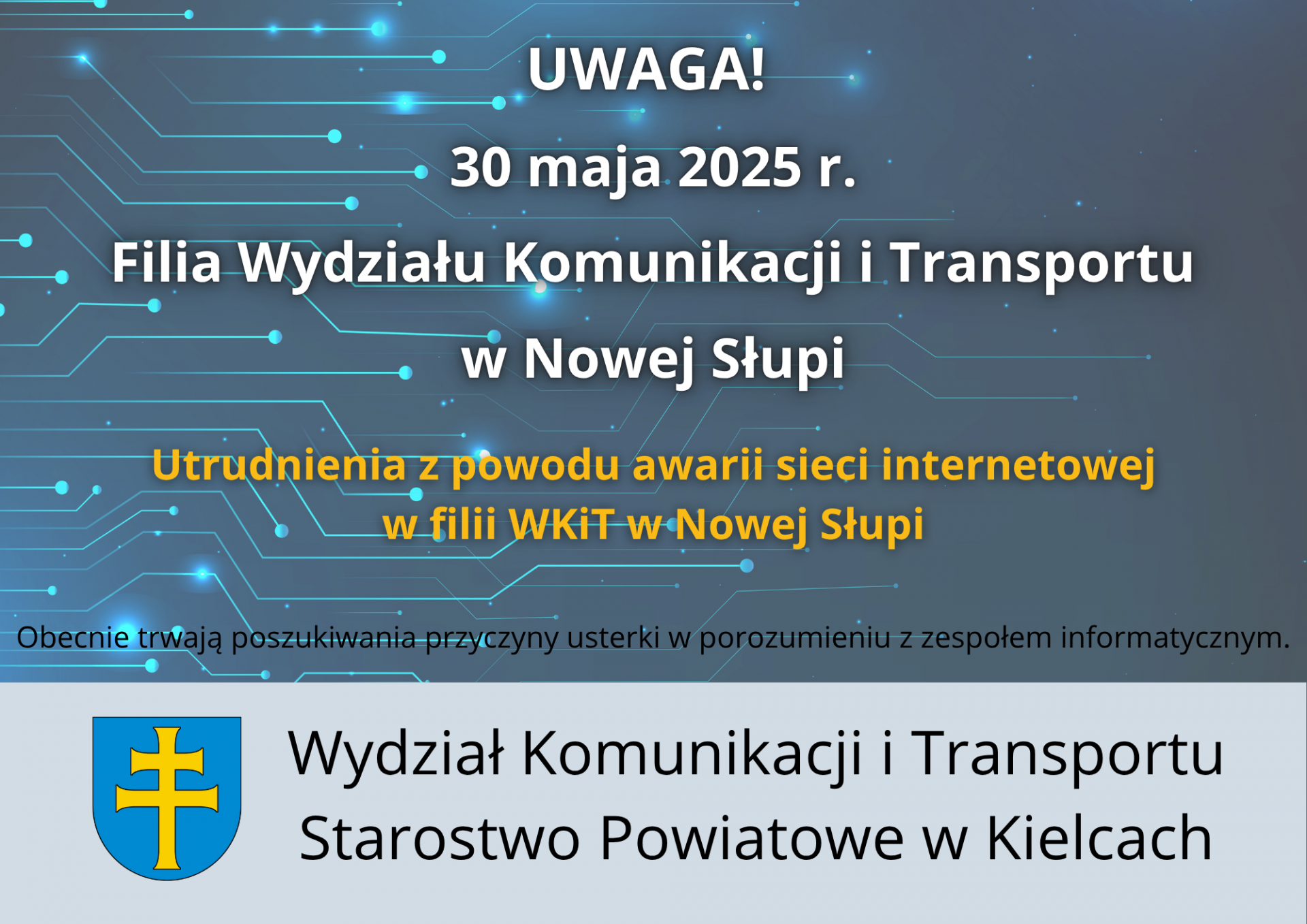 Utrudnienia w filii WKiT w Nowej Słupi