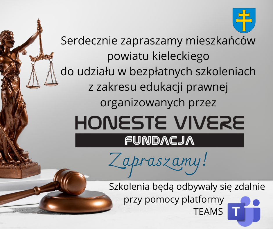 Bezpłatne szkolenia z zakresu edukacji prawnej 