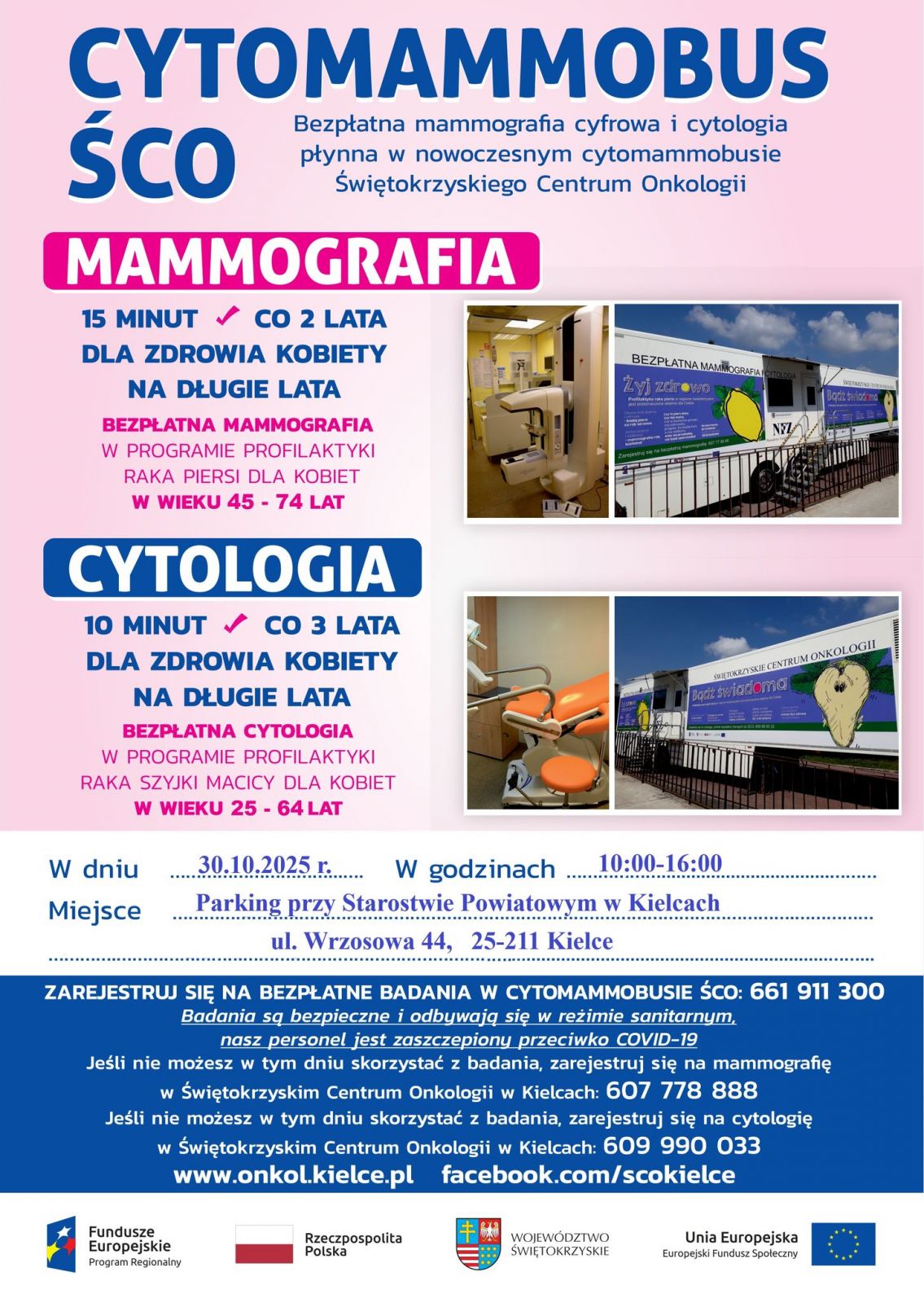 Bezpłatna mammografia i cytologia