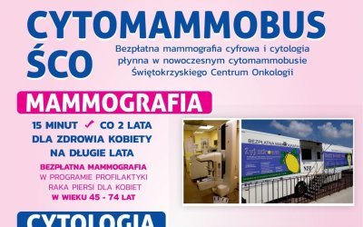 Zapraszamy panie na bezpłatną mammografię i cytologię