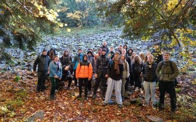 Rajd uczniów po Górach Świętokrzyskich