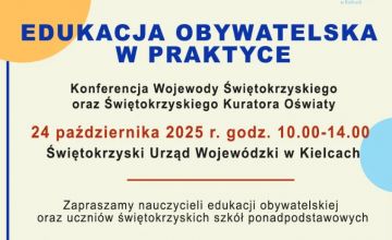 Konferencja „Edukacja obywatelska w praktyce”