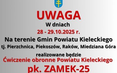 Ćwiczenie obronne Powiatu Kieleckiego pk.ZAMEK-25