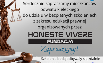 Bezpłatne szkolenia z zakresu edukacji prawnej