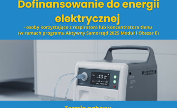 Dopłaty do energii dla osób wentylowanych mechanicznie