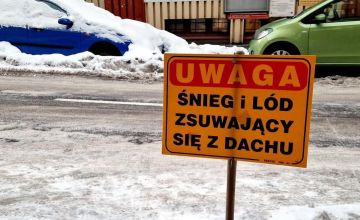 Niebezpieczny śnieg i lód