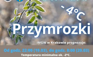 W nocy spadek temperatury