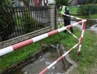 Starosta kielecki Michał Godowski monitorował stan wód w gminach Sitkówka-Nowiny i Chęciny