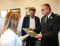 Wizyta Waldemara Pawlaka w kieleckim starostwie 