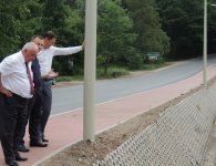 Objazd po inwestycjach powaitu kieleckiego w Chęcinach