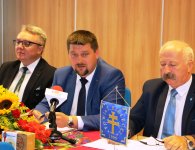 Konferencja prasowa w sprawie Dożynek Powiatu Kieleckiego i Gminy Łagów