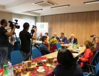 Konferencja prasowa w sprawie Dożynek Powiatu Kieleckiego i Gminy Łagów