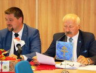 Konferencja prasowa w sprawie Dożynek Powiatu Kieleckiego i Gminy Łagów