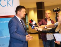 Konferencja prasowa w sprawie Dożynek Powiatu Kieleckiego i Gminy Łagów