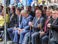 Delegacja Powiatu Kieleckiego na dożynkach w Damnicy (Pow. Słupski)