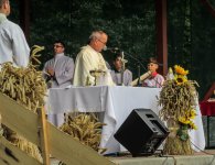 Delegacja Powiatu Kieleckiego na dożynkach w Damnicy (Pow. Słupski)