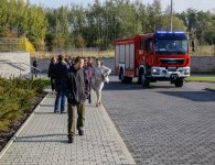 Ćwiczenia przeciwpożarowe w budynku kieleckiego starostwa