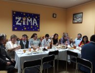 Jan Cedro - Przewodniczący Rady Powiatu podczas wigilijnych spotkań