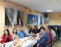 Jan Cedro - Przewodniczący Rady Powiatu podczas wigilijnych spotkań