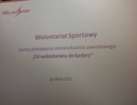 Od wolontariatu do kariery” szkolenie dla modzieży