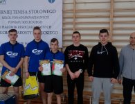 Turniej Tenisa Stołowego Szkół Ponadgimnazjalnych Powiatu Kieleckiego i Placówek Resocjalizacyjnych w Podzamczu.
