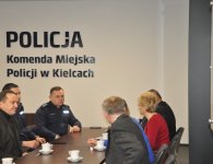 Radni w Komendzie Miejskiej Policji w Kielcach