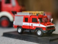 Wystawa modeli wozów strażackich