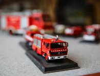 Wystawa modeli wozów strażackich