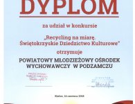  Recycling na miarę „Świętokrzyskie dziedzictwo kulturowe” 