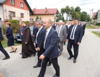 Wmurowanie kamienia węgielnego pod budowę nowej szkoły w Piotrkowicach w gminie Chmielnik.