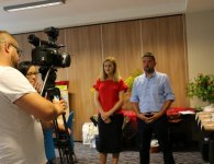 Konferencja prasowa w sprawie dożynek powiatu kieleckiego