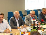Konferencja prasowa w sprawie dożynek powiatu kieleckiego